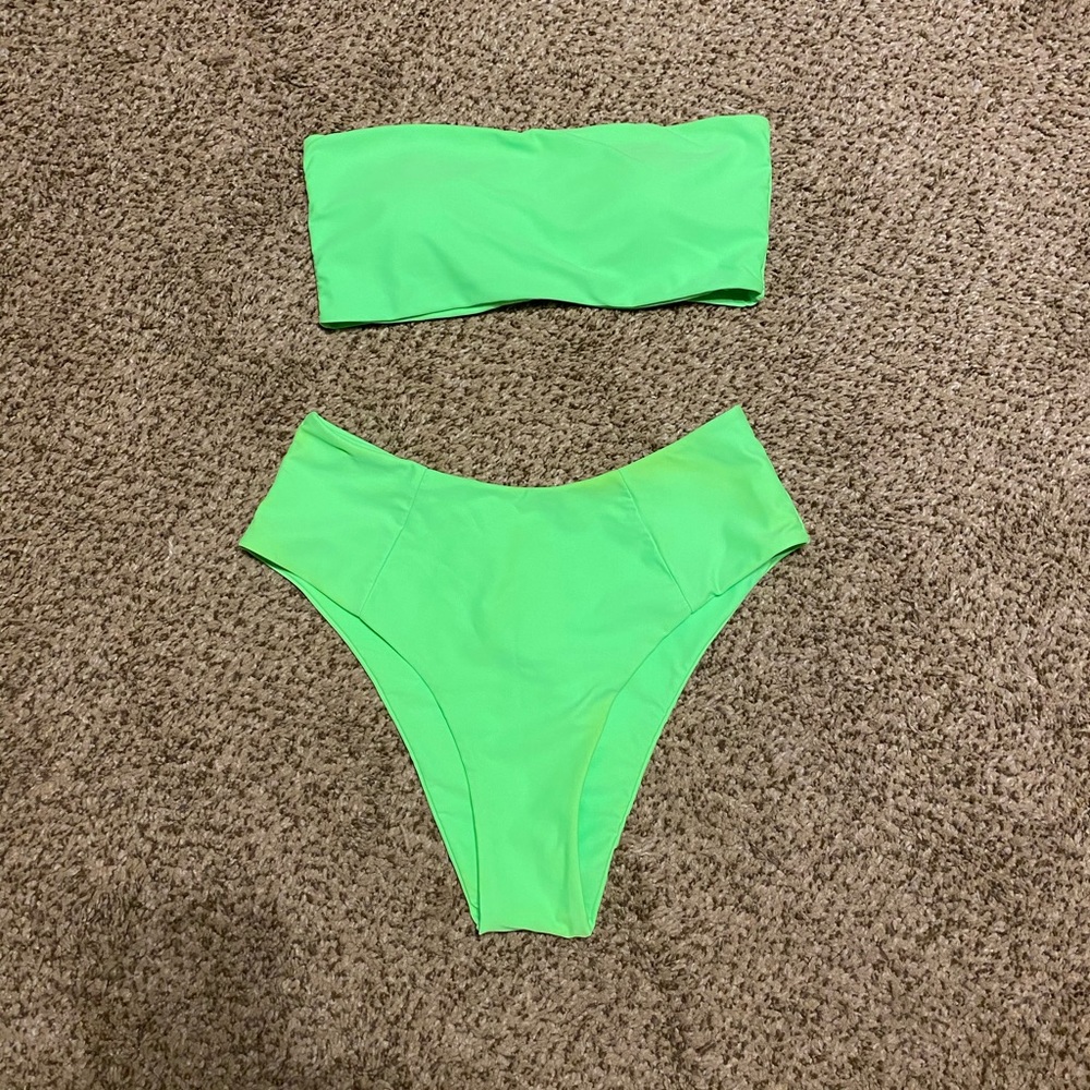 Neon green bikini